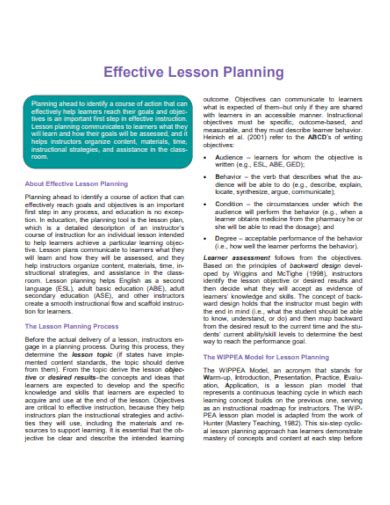 A Detailed Guide to Developing an Effective Lesson Plan.